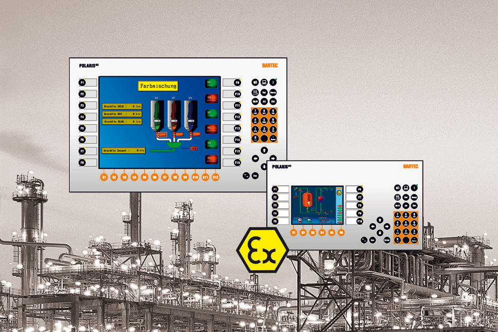 POLARIS Touch Panel PCs for hazardous areas with LED Technology